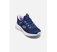 Skechers Fille Bounder Pro Step One Baskets, Navy Synthetic/Textile Trim, 27 EU
