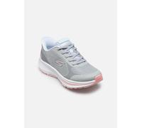 Skechers Baskets Go Run Consistent 2.0 Captiva pour Femme, Textile Gris avec Bordure Bleue, 39 EU