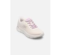 SKECHERS Baskets basses 'GO WALK FLEX - CARLA' violet / argent / blanc cassé, Taille 40