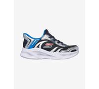 Skechers Baskets Meteor-lgiht-Brisk-b pour garçon, argent/noir, 1.5 Little Kid