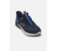 Baskets Skechers SLIP-INS Microspec Max - Brisk-Stripe pour Enfant 29 Bleu