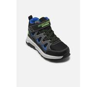 Skechers Storm Blazer Drizzle Squad Botte Tendance, Black & Blue Synthetic/Black Textile/Charco, 30 EU