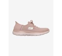 Skechers Femme Summits New Daily Espadrilles, Light Mauve Knit/Light Pink Trim, 40 EU