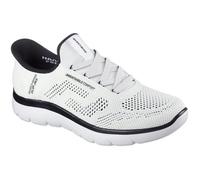 Skechers Chaussures Slip-ins Summits – Perforées, Vegan, Lavables en machine, Blanc/Noir Taille 41