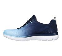 Skechers Femme Summits Bright Charmer Baskets, Navy & Light Blue Mesh/Trim, 38 EU
