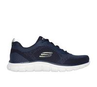 Skechers Chaussures Sneaker pour homme Track Glendor Bleu marine tricoté Vert citron PU 44 EU