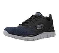 Skechers Track Ripkent Baskets pour Homme, Bordure Noire en Maille Marine, 39 EU