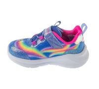 Skechers Baskets Pkmt 314802l pour Fille, Bordure Multicolore en Maille Scintillante Bleue, 6 UK Child