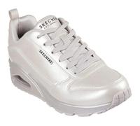Skechers – Chaussures femme Uno Galactic Gal Flat-Sheets, Off White, Duraleather Jersey, 38 EU