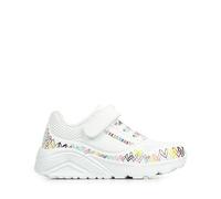 Skechers Chaussures Fille Uno Lite Heart Craze – Blanc synthétique – Taille 29 EU
