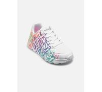 Baskets Skechers Uno Lite - Metallic Joy Goldcrown pour Enfant 33 Blanc