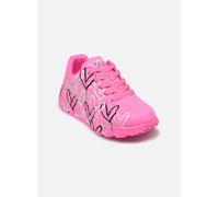 Baskets basses enfant filles Skechers JGOLDCROWN: UNO LITE - METALLIC LOVE Rose 30