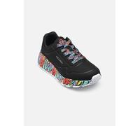 Skechers Baskets Uno Lite Subtle Lovepour Fille, Bordure synthétique Noire, 13 UK Child