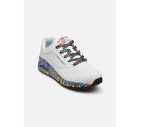 Skechers Women's UNO Ravaged Love Trainers, White, 6 Women