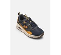 Skechers UNO - Retro-Groove Chaussures Moyen Width en Bleu Marine/Jaune, Pointure 28.5