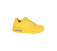 Baskets - SKECHERS - Uno Stand ON Air - Femme - Jaune - Lacets - Plat - Textile