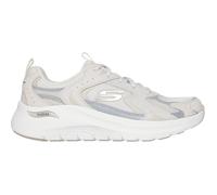 Skechers Baskets Arch Fit 2.0 Vintage Luxe – bordure grise en maille de cuir naturel – Femme 39 EU