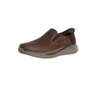 Skechers Homme Baskets Slade Cooper À Enfiler Et Coupe Décontractée, Dark Brown, 42 EU