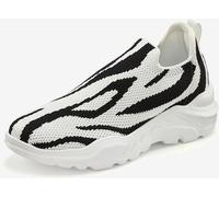 Baskets sneakers qui épousent parfaitement le pied grâce à la matière textile douce - French Connection - noir/blanc NOIR/BLANC 40