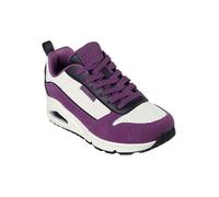 Baskets Sportives Femme SKECHERS Uno 2 - Amorti & Style Vitamine, Violet et Noir, Taille 36 36