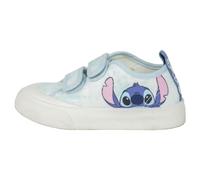 Baskets Stitch pour Enfants - Bleu et Blanc - Taille 32 - Fermeture Velcro - Baskets en Toile avec Semelle TPR - S'enfile par l'arrière - Produit Original Fabriqué en Espagne