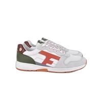 Baskets suède synthétique Faguo Olive - Homme - Blanc - Lacets - Plat 40