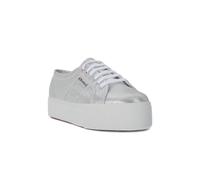 Baskets Superga Lame Wedge Gris - Femme - Compensé - Lacets 38