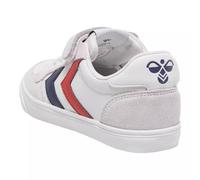 hummel Mixte enfant Slimmer Stadil Leather Low Jr Sneakers Basses, Blanc White 9001, 28 EU