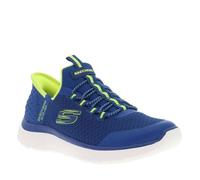 Skechers Summits High Range Slip-Ins Basket, Blue/Lime, 32 EU