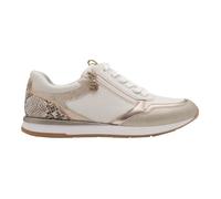 Tamaris Baskets basses 23613 lacets et fermeture zippée talon plat Blanc 39