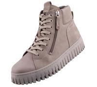 Baskets - TAMARIS - Femme - Cuir nubuck - Semelle compensée - Gris 37