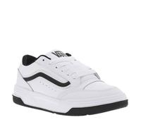 Baskets tennis blanches à talon plat avec sigle noir et lacets plats blancs 37