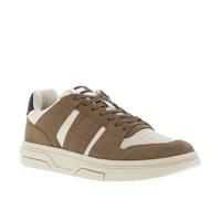 Baskets tennis camel à talon plat et à lacets plats ton sur ton 41