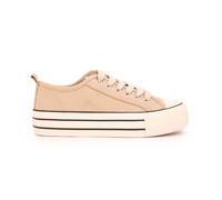 Baskets toile beige semelle à rayures Femme TOM TAILOR 38