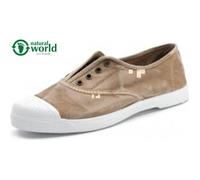 Natural World Eco - 102E Women's Trainers - Organic Cotton - 100% EcoFriendly - Beige Color