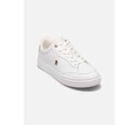 TOMMY HILFIGER Baskets basses 'Essential Court' or / blanc, Taille 38