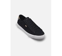 Tommy Hilfiger Baskets Vulcanisées Femme Canvas Lace Up Élégantes, Bleu (Space Blue), 40