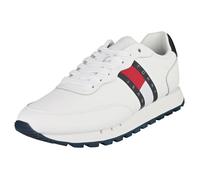 Baskets - TOMMY JEANS - RUNNER EM0EM00898-YBR - Homme - Cuir - Blanc 46