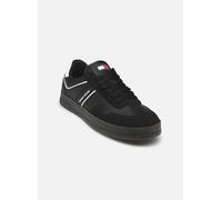 Baskets Tommy Jeans TJM LEATHER RETRO CUPSOLE pour Homme 45 Noir