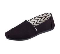 Baskets TOMS Alpargata Noir - Femme - Marque TOMS - Dessus en Textile - Lacets - Talon Plat 38