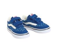 Vans Mixte enfant Brooklyn Ls V Basket, Retro Logo True Blue, 24 EU