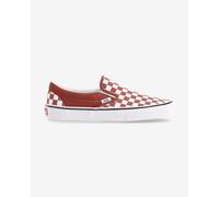 Baskets Vans Classic Slip-On Checkerboard rouge blanc - 42.5
