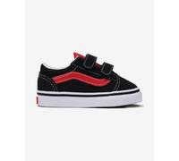 Baskets Vans Old Skool Sidestripe noir rouge bébé - 26