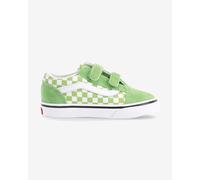 Baskets Vans Old Skool Sidestripe vert blanc bébé - 25