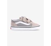Baskets Vans Old Skool V beige gris blanc bébé - 23.5