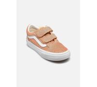 Baskets basses enfant filles Vans Old Skool V GLITTER Apricot Glow Doré 33