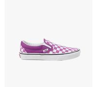 Baskets Vans Slip-On violet à damier