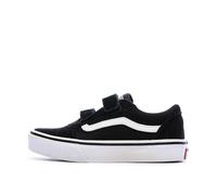 Vans Garçon Ward V - Velcro Suede Baskets, Noir Suede Canvas Black White, 29 EU