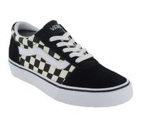 Baskets - VANS - Ward W Checkerboard - Femme - Noir - Lacets - Plat 36