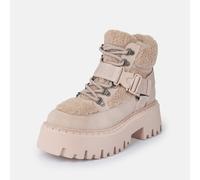 Baskets vegan nubuck/fur femme Buffalo Aspen Com Mid Warm Beige 37